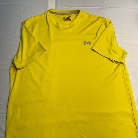Under Armour Shirt Size XL-Tall Yellow EUC - Picture 2 of 7